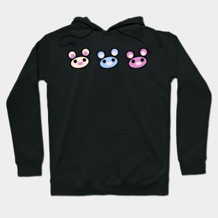 Three Chibis (Heads) Hoodie